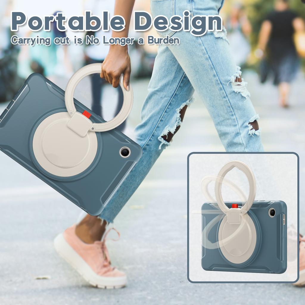 Stand Case for Samsung Galaxy Tab A11 2025 SM-X130 SM-X135 A9 2023 SM-X110 115 117 A7 Lite 8.7 2021 SM-T220 T225 Cover 3-Layers