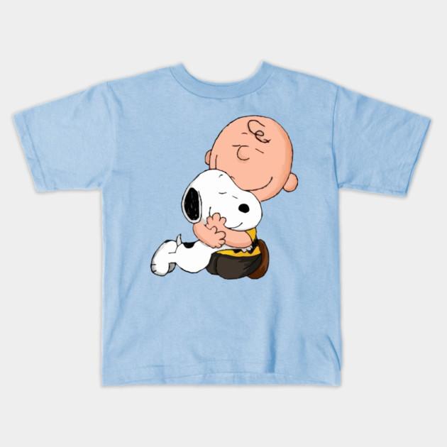 Boys Girls Soft Cotton Graphic Tees Snoopy & Charlie Brown - Lovely Story T-shirt Breathable Daily School Wear Kids T-Shirts