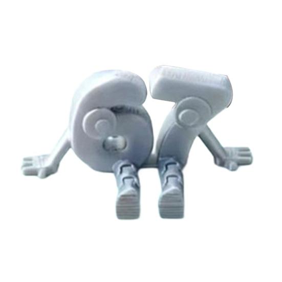 Yousheng 67 Мем Коллекционная фигурка 3D-печать Шарнирная 67 Игрушка-непоседа Гибкая мини-статуэтка с цифрой для декора дома, офиса, рабочего стола