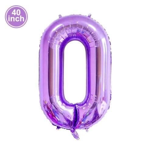 Мультяшная звезда Dailu Balloon Столовая посуда Фиолетовая тематика Девушка День рождения Украшения Цифровые украшения из воздушных шаров