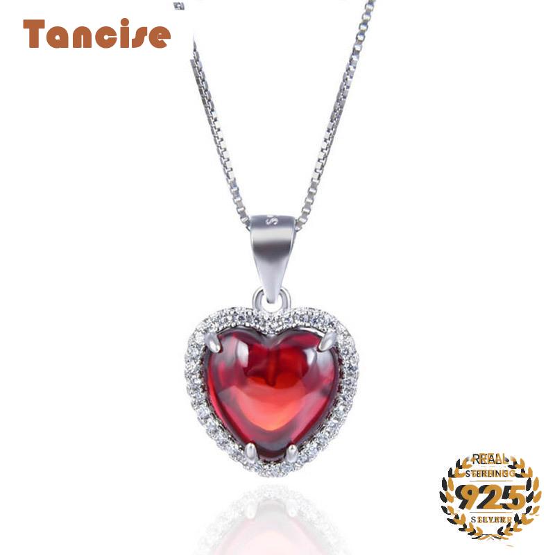 Танцизное модное серебряное женское ожерелье с подвеской из циркона в форме сердца для свадебной вечеринки