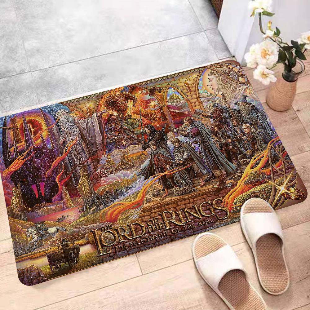 T-The L-Lords Of The R-Rings Floor Mat INS Style Soft Bedroom Floor House Laundry Room Mat Anti-skid Household Carpets
