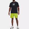 Under Armour Logo Print Crew Neck Short Sleeve T-Shirt Men Tops Black 1379110-001