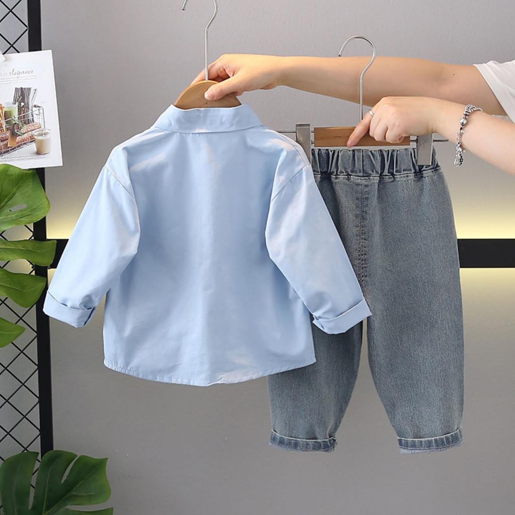 Детский повседневный комплект с длинным рукавом, удобные наряды для повседневной носки