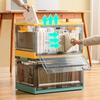 Transparent Storage Bin Foldable Storage Trunk Open Storage Box Home Wardrobe Clothes Organizer Large Capacity Sundries Box
