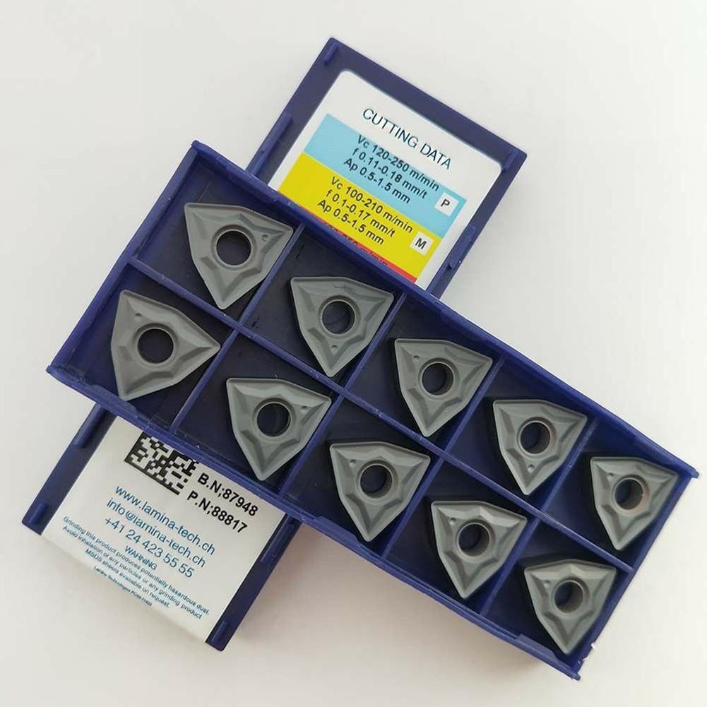 10pc WNMG080408-NN LT10 Carbide Inserts WNMG432 Milling Cutter Lathe Alloy Blade