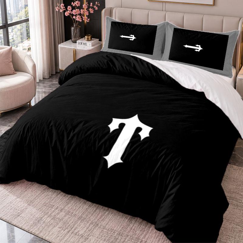 Trapstar 3Pcs Bedding Set Duvet Cover With Two Pillowcases For Bedroom Home Decoration