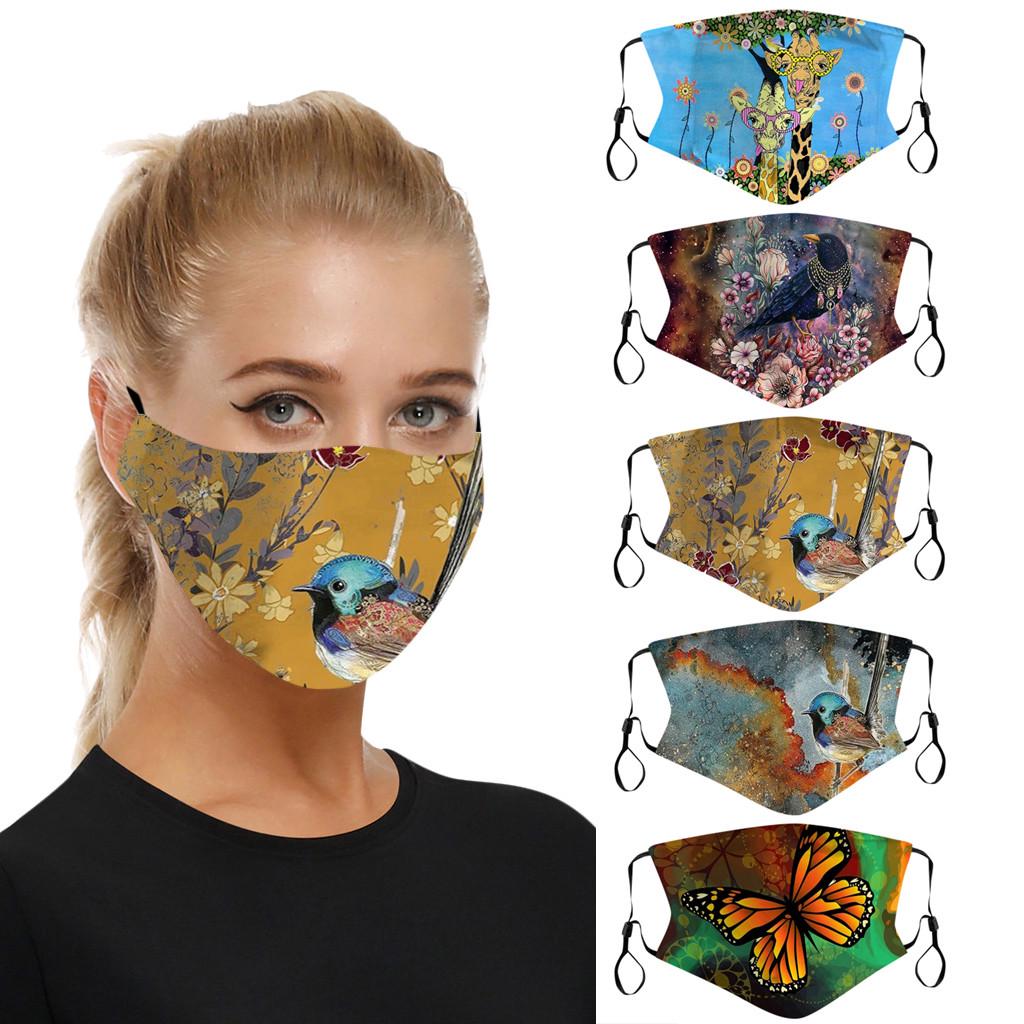 5pc Mouth  for    Face Mask Washable Earloop Mask