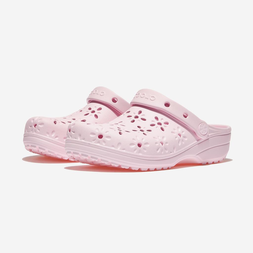 Crocs Классические сабо с цветочным узором, CRS210927, 1010112549, популярная корейская обувь