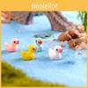 Adorable 5 Colors Mini Colorful Duck Resin Ornaments For Charming Micro Landscapes
