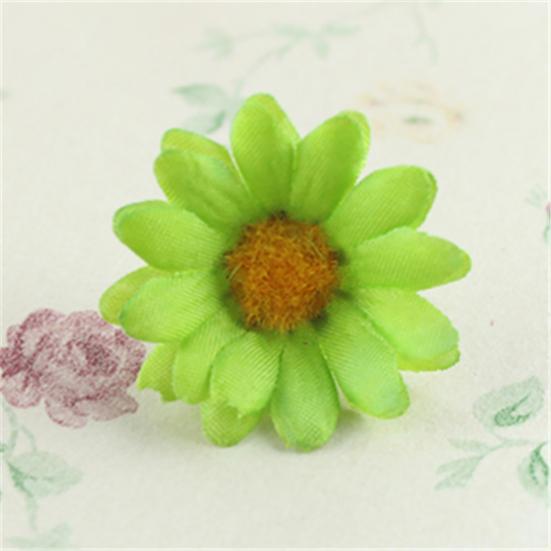 100 шт. искусственный цветок поддельные шелковые головки подсолнуха свадебный цветочный декор «сделай сам»