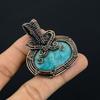 Blue Chalcedony Jewelry, 999 Copper Wire Wrapped Pendant Handmade Gemstone Jewelry, Gifts For Wife Brand New Pendant