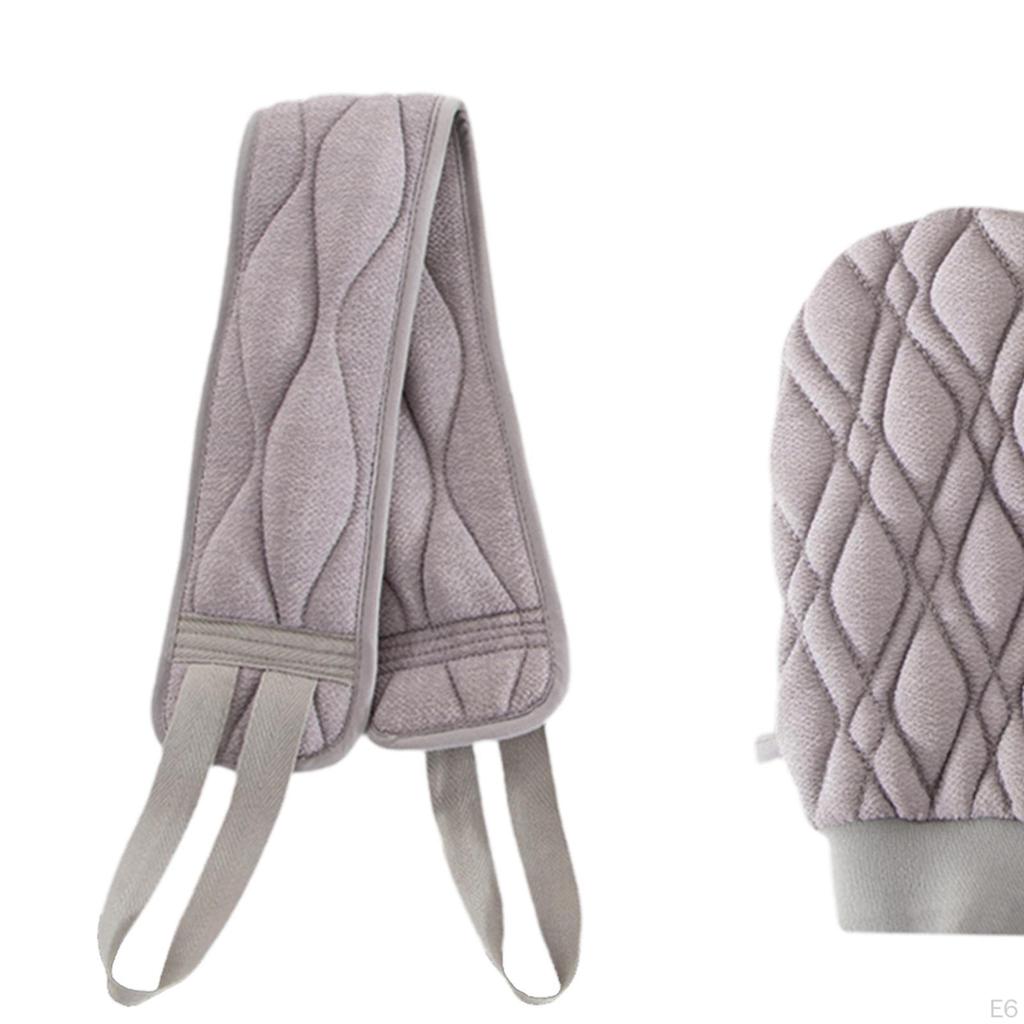 2 Pieces Back Scrubber Washer Body Scrub Towels Shower Scrubbing Gloves Exfoliating