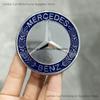 2pc/set 3D ABS 56mm Hood Front Bonnet Car Badge Emblem Accessories for benz Class C Class E Class S Class W204 W210 W211 W212 KUVWX1