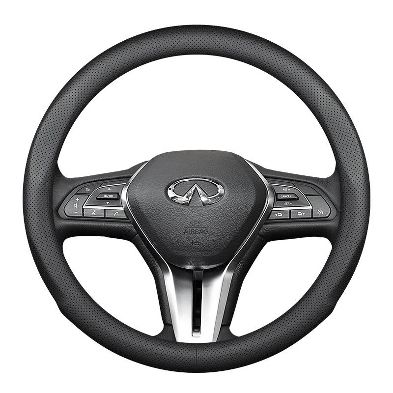 Чехол на руль из натуральной кожи для Infiniti QX50, Q50L, QX60, Q60, Q70, QX30