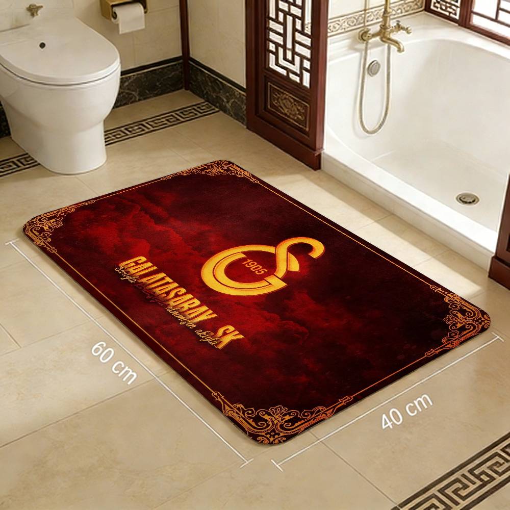 Football Team Galatasaray Door Mat Nordic Style Home Doormat Bathroom-Toilet Mats Bedroom Bedside Mats