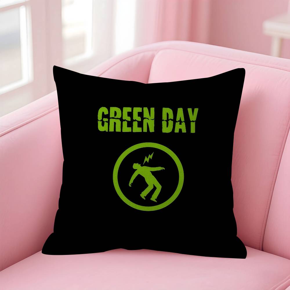 ROCK Green Day logo Pillowcases Home Bedding Decorative Pillow Cover Wedding Super Soft Pillow Case