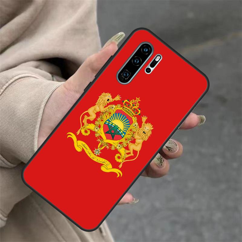 Morocco Flag Coat Of Arms Case For Huawei Nova 9 SE 10 5T 11i 8i 7i 3i Y61 Y91 Y60 Y70 Y90 P20 P40 Lite P30 Pro Cover
