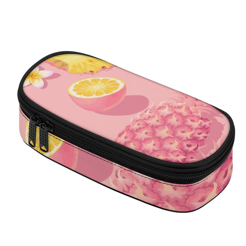Student Pencil Case 300D Polyester Roomy Interior Easy Open Zipper with Main Compartment Mesh Pocket and Pen Slots for Boys Girls