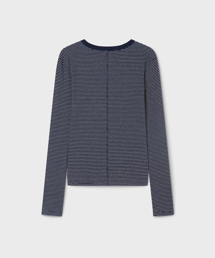 WHO.A.U Ribbed Long Sleeve T-Shirt / Whlag2321F