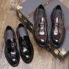 Men Dress Shoes Personality Trend Paty Leather Wedding Shoes Men Flats Leather Oxfords Formal Shoes