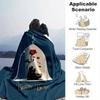1pc. Beauty and the Beast Theme Blanket, Soft Microfiber Throw for Home, Office, Outdoor Use, Perfect Gift Idea (80x120 inches)