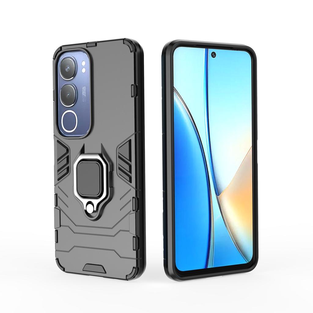 Ударопрочный чехол для телефона с улучшенным металлическим кольцом и подставкой, защитный чехол для vivo Y29 5G