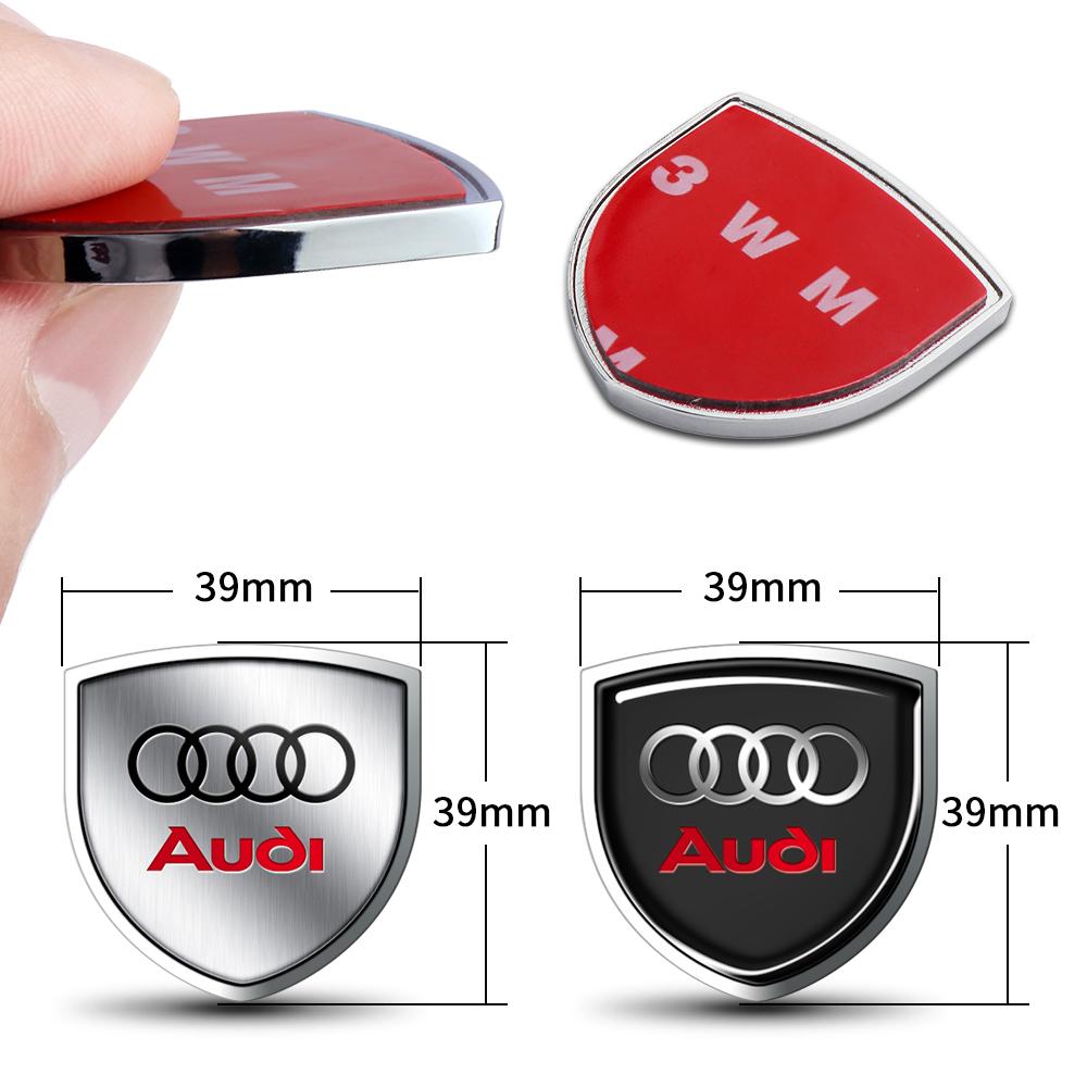 2026 3D Metal Car Styling Side Body Tail Trunk Decoration Sticker Auto Shield Badge Decal For Audi S TT A6 C6 C5 C7 A5 A4 B8 B6 B7 A3