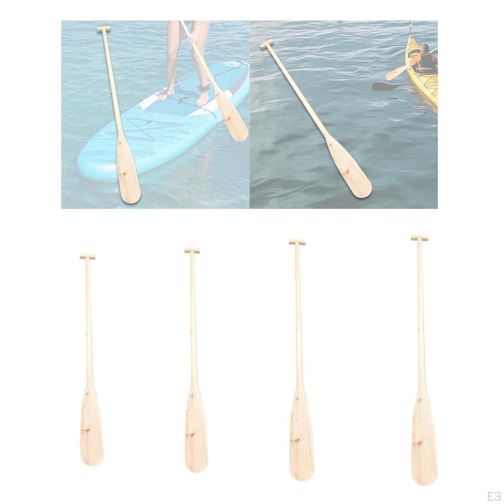Wood Paddle Decoration Craft Handheld Unfinished Dragon Boat Oar for Kayak