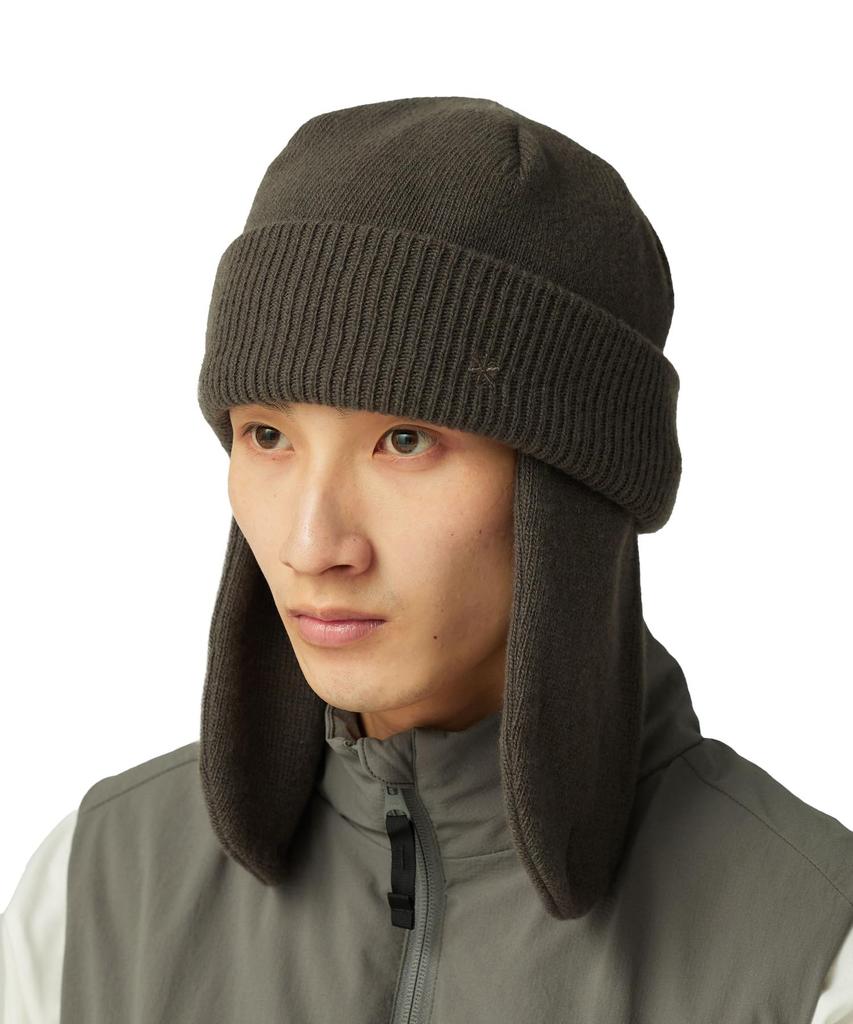 Snow Peak Knit Flight Cap Headwear Cap Hat for Men and Gray One AC-25AU027 Women,