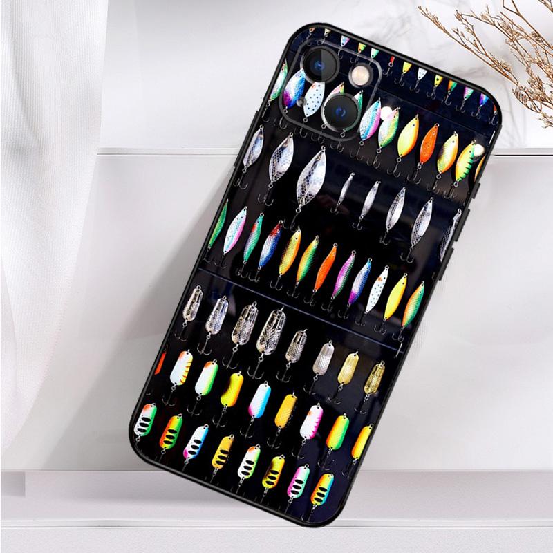 Чехол для телефона с рыболовными снастями для iPhone 16 15 14 12 11 13 Pro Max 7 8 Plus X XR XS Max 13 12 Mini Cover