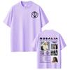 Singer Rosalía LUX Album Tour 2025 Print Tshirt Men Women Fashion Cotton Tshirts Oversized Hiphop Casual Comfort T Shirts Top