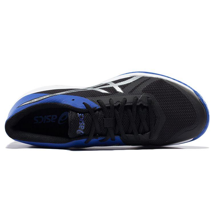 Asics Gel-Tactic Кроссовки мужские с круглым носком, на шнуровке, прочные, с низким верхом, для бега, кроссовки, черно-синие B702N-9045