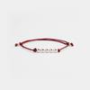 JUDY AND PAUL Leslie Silver Ball Silk Bracelet