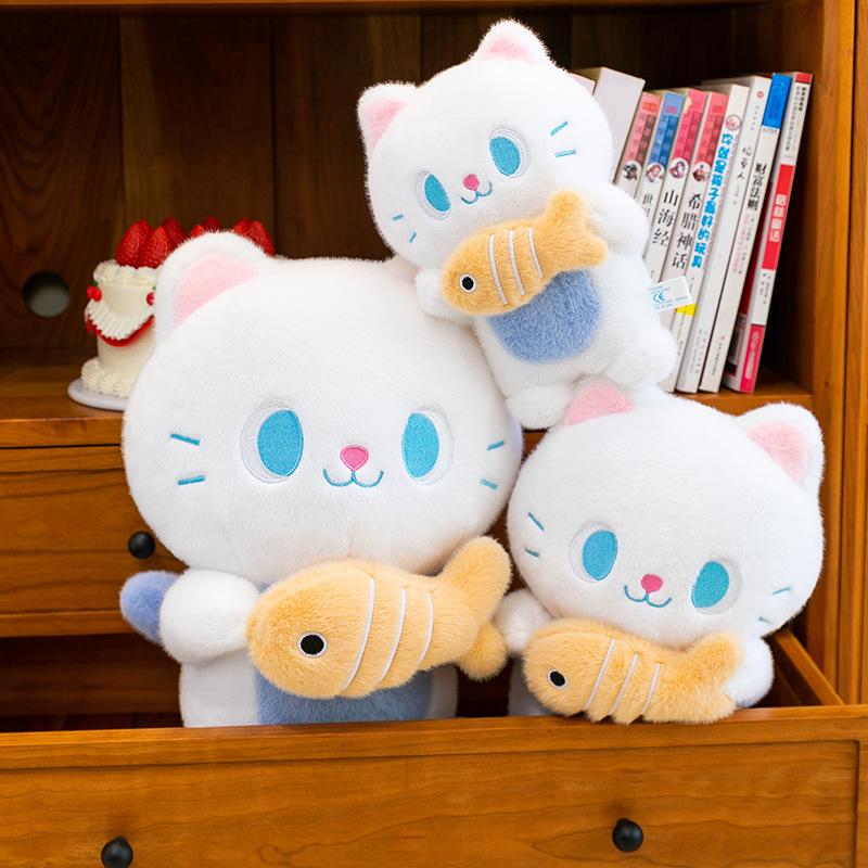 Fish cat doll plush toy Fish cat doll children's cloth doll