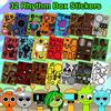 Cartoon Game Stickers Make-a-Face Stickers for Kids DIY Game Character Stickers for Party Supply Class Reward Book Decor Birthday Gifts