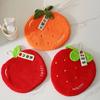 Coral Velvet Hand Towel Soft Absorbent Cartoon Fruit Design with Hanging Rope Quick Drying Household Lazy Hand Wipes Towel
