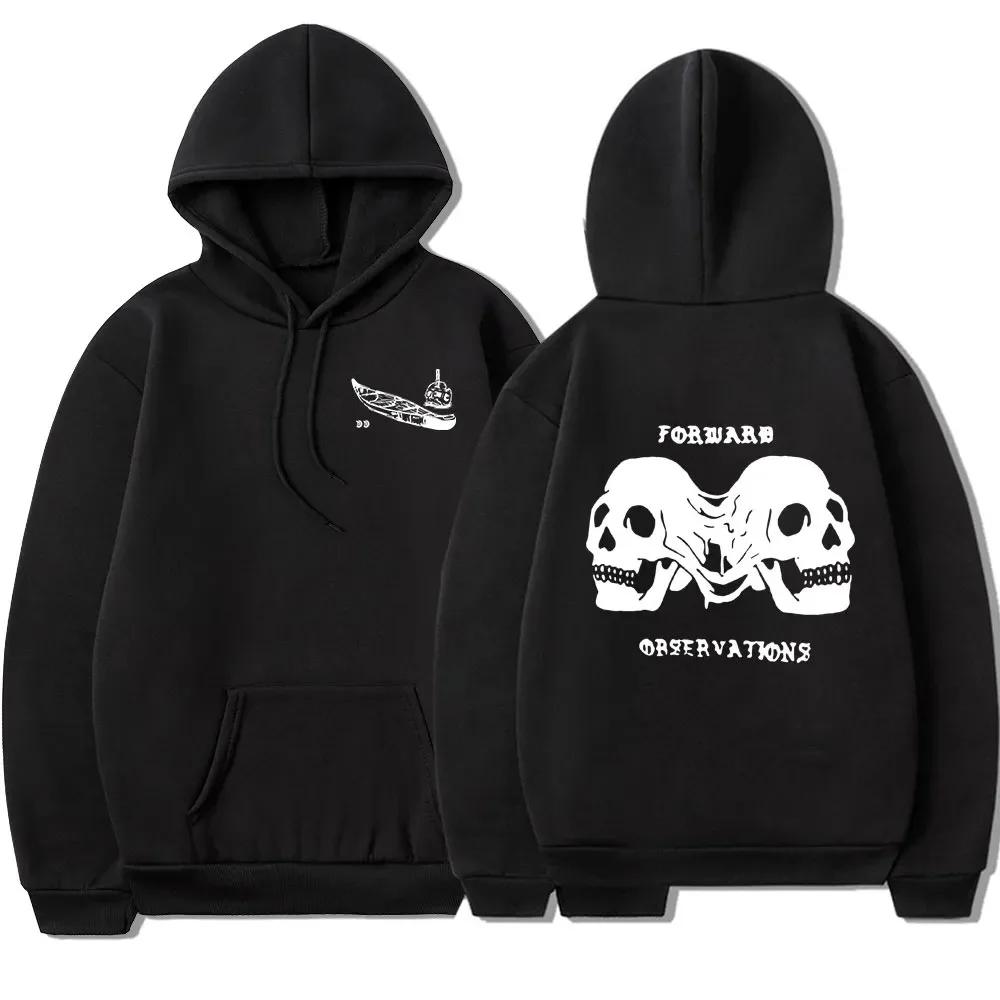 Gbrs Forward Observations Group Hoodie Punk Skeleton Hoodies Gothic Clothes Men Women Fashion Vintage Graphic Hooded Sweatshirt