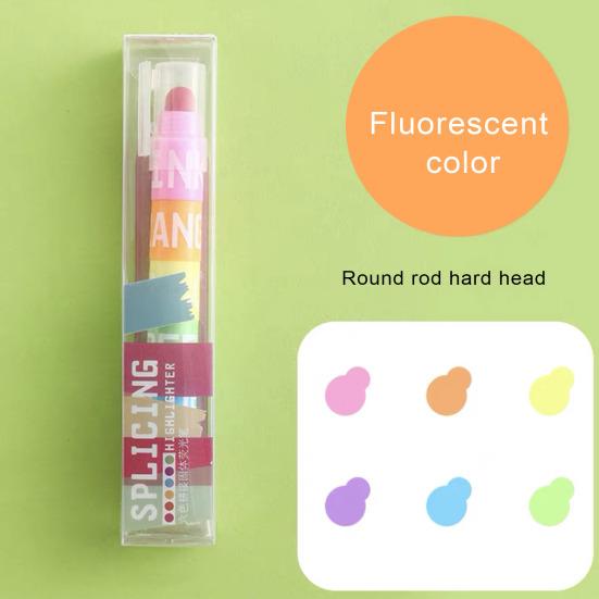 Marker Pen Round Tip Colors DIY Quick-Drying Crayons for 6 Albums Drawing And