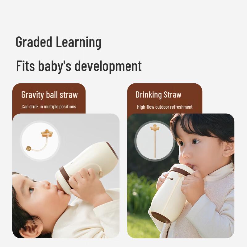 Shixi 316L Нержавеющая сталь Изолированный Детский Поильник с Соломинкой
