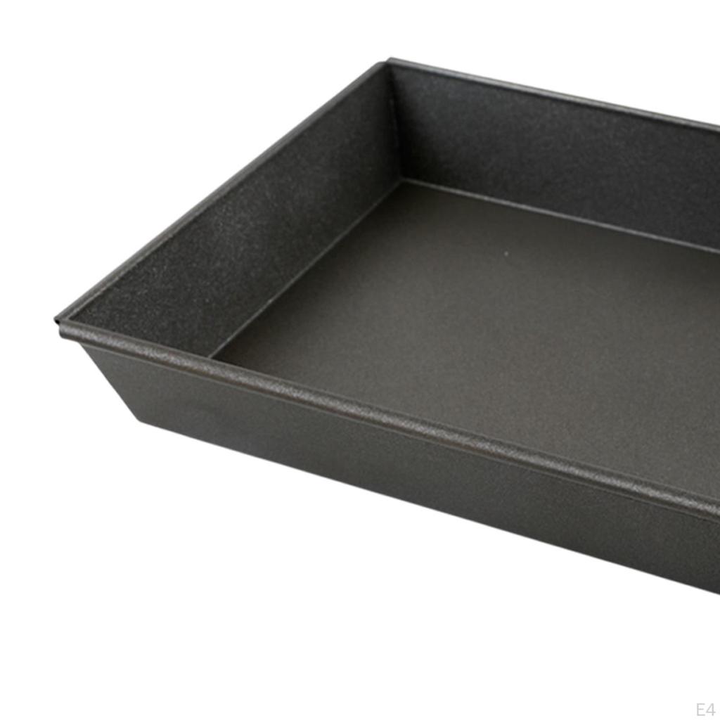 Detroit Styled Pizza Pan Baking Sheet Food Tray Nonstick Easy Clean Pre Seasoned Bakeware Deep