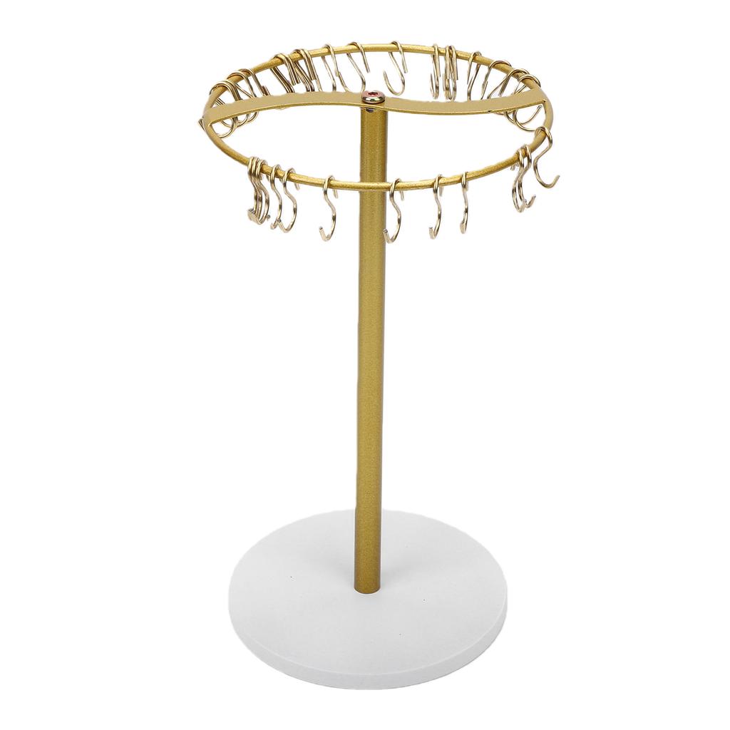 Headband Holder Organizer Metal Hair Hoop Display Stand Hair Accessories Storage Rack with 30 Hanging Hooks for Home
