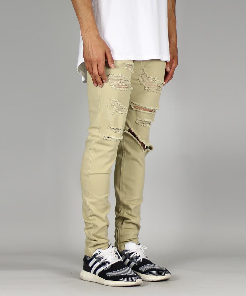 Брюки цвета Хаки Ato из джинсы Haipeodenim