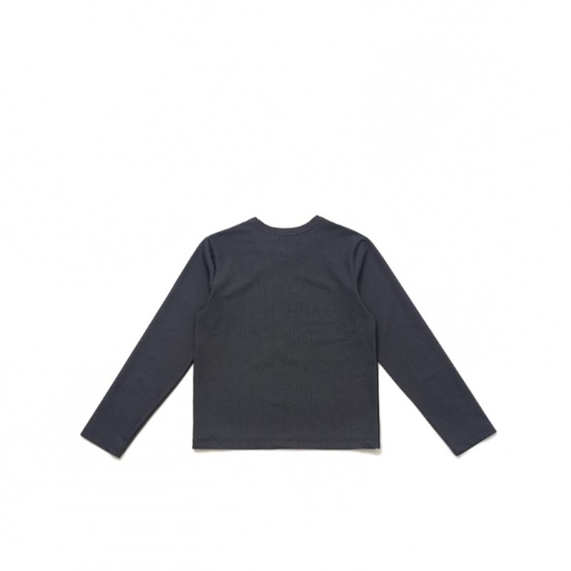 Blu DoT Graphic PrinT Long Sleeve T shirT Ny