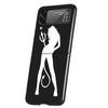 Angel Devil Sexy Girl Cover Phone Case For Samsung Galaxy Z Flip 7 6 5 4 3 5G Flip7 Flip6 Flip5 Flip4 Flip3 Black Fundas Shell G