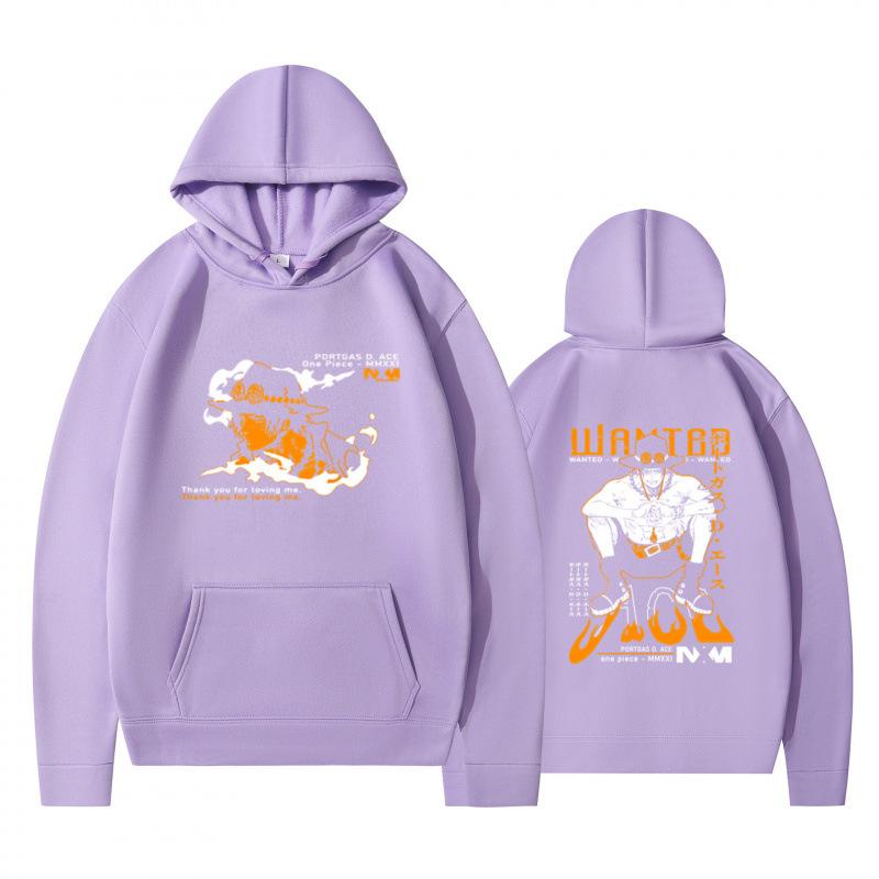Autumn Winter Fashion Casual Hoodie Cartoon Anime Character Double Sided Printed Men's Loose Comfortable Sports Hoodie