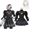 Nier Automata Yorha 2b Cosplay Costume Wig Outfit Games Halloween Sexy Women Black Fancy Dress Anime Role Play Suit - Cosplay Costumes