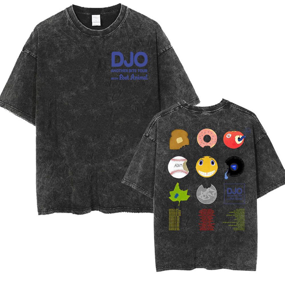 Djo Merch Another Bite-Taking Adventure Альбом Футболка Мужская Женская Винтажная Стиранная Футболки с Коротким Рукавом Летние Топы Футболки с Круглым Вырезом