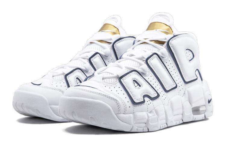Nike Air More Uptempo Белый Темно-синий GS 415082-109