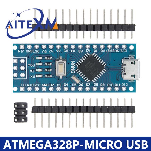 Mini / Type-C / Micro USB Nano 3.0 с загрузчиком совместимый Nano контроллер для arduino CH340 USB драйвер 16Mhz ATMEGA328P